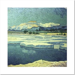 Pamukkale in Van Gogh's style Posters and Art